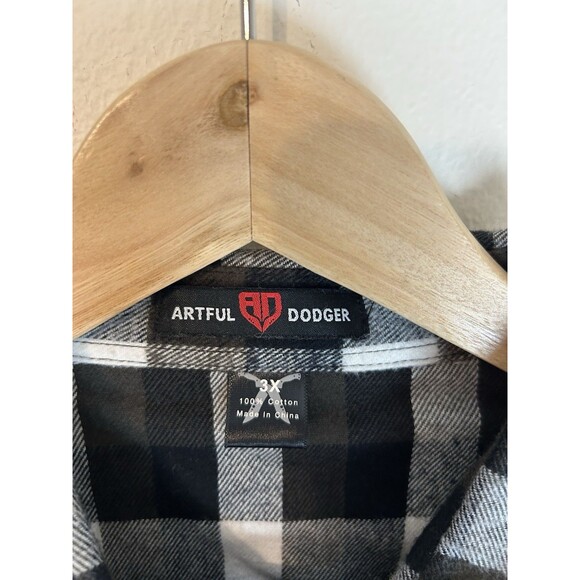 Artful Dodger Pearl Snap Button Up Shirt 3XL Men’s Corduroy Plaid Western Y2K - Picture 2 of 8